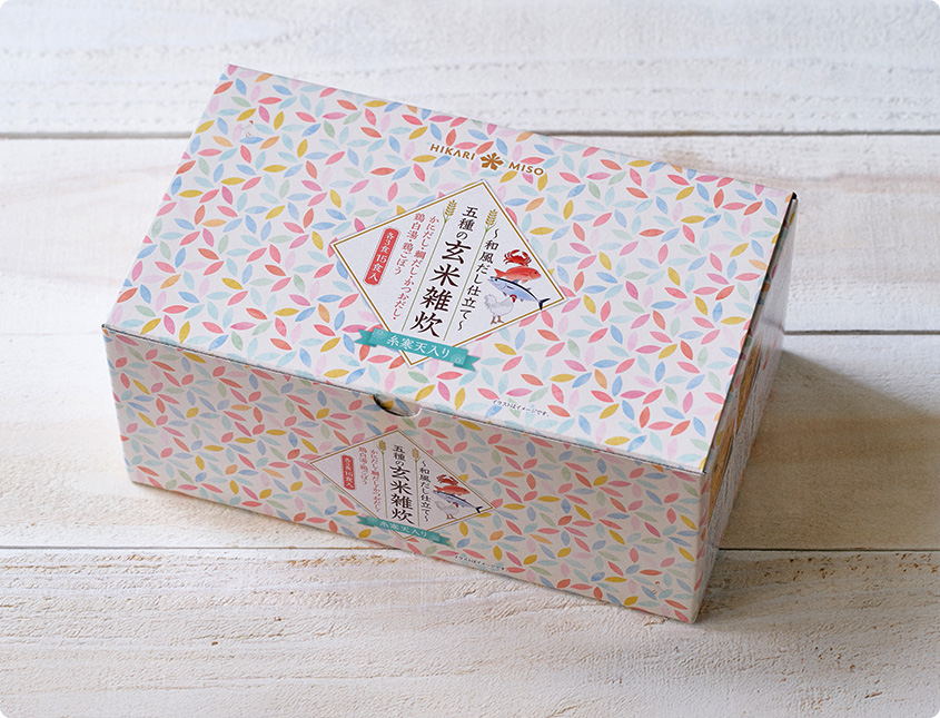 和風だし仕立て 五種の玄米雑炊 糸寒天入り 15食 イメージ