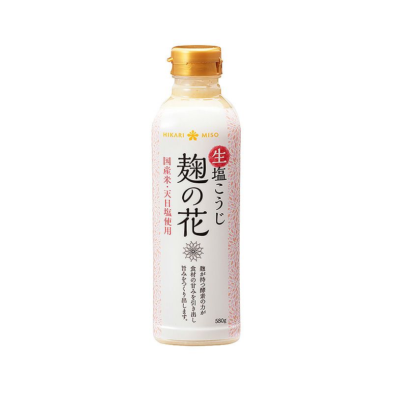 ひかり味噌 生塩こうじ 麹の花 580g (×1本) | ひかり味噌󠄀公式通販 ひかり味噌 生塩こうじ 麹の花 580g (×1本) | ひかり味噌󠄀公式通販