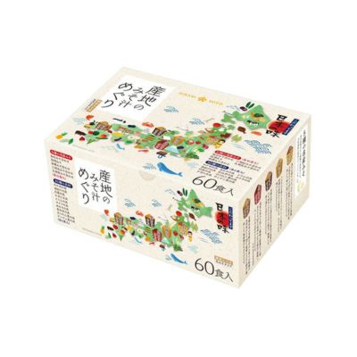 ひかり味噌 産地のみそ汁めぐり 60食 (×2箱) | ひかり味噌󠄀公式通販