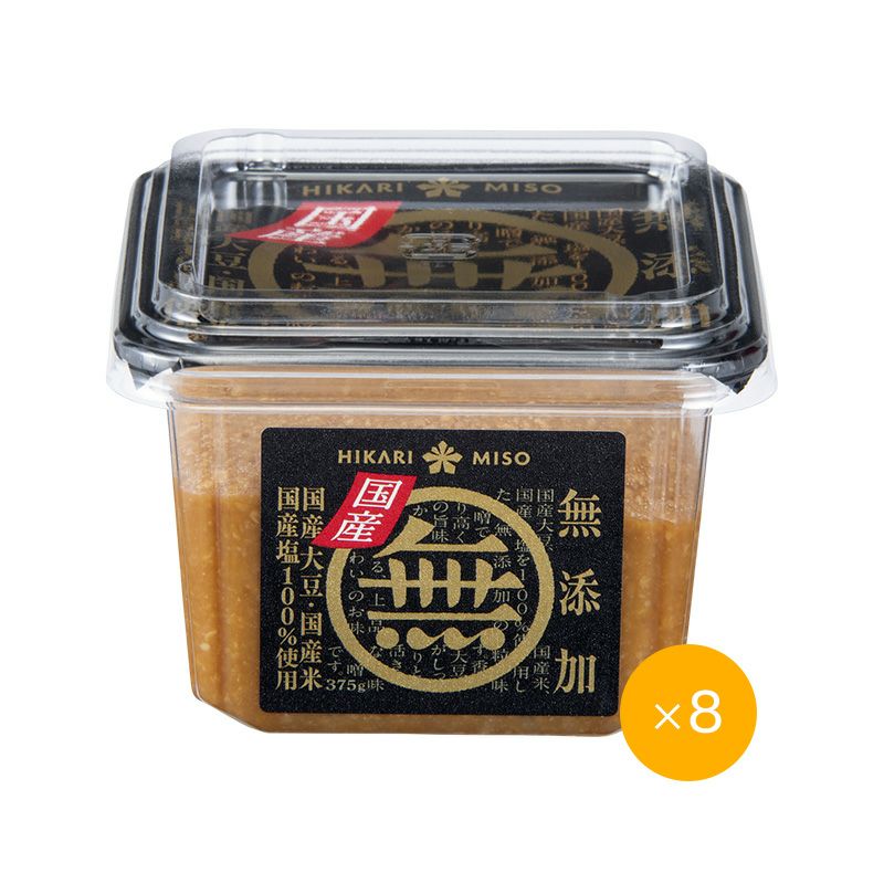 マル無 無添加味噌 国産 375g（×8個） | ひかり味噌????公式通販