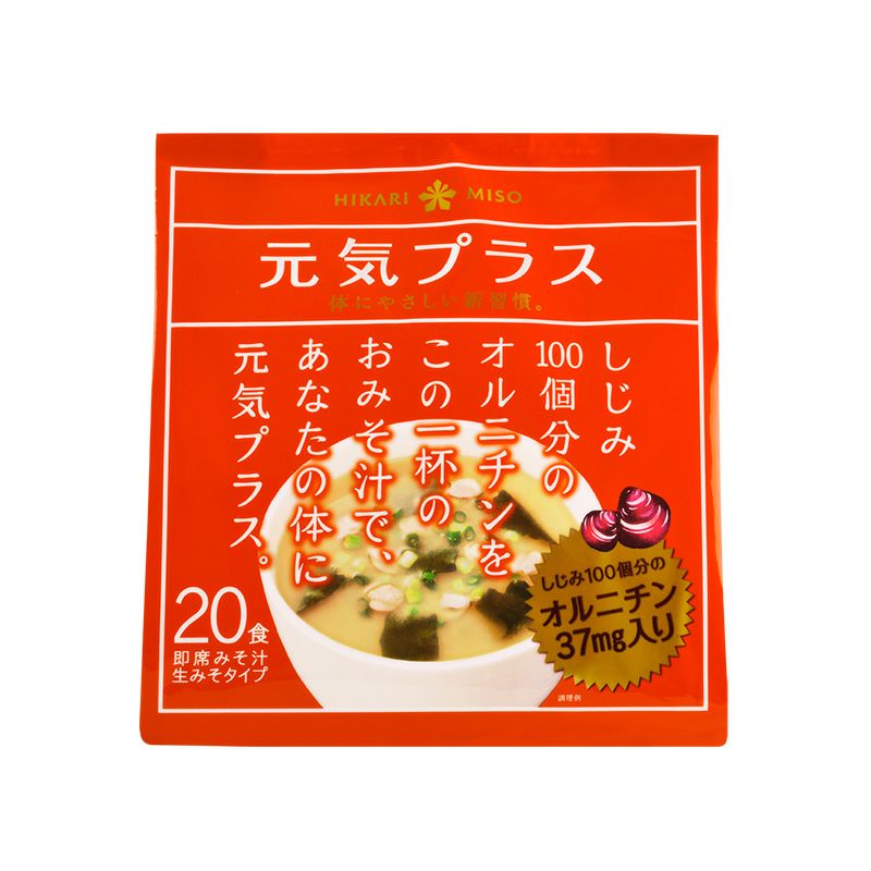 元気プラス オルニチン入りおみそ汁 20食 (×1袋) | ひかり味噌󠄀公式通販