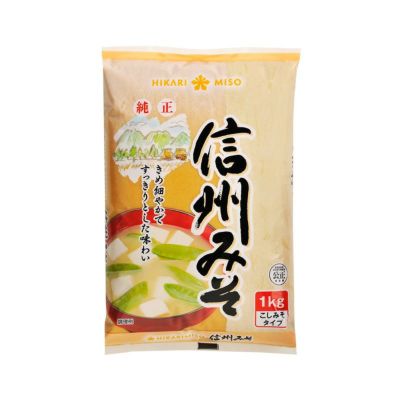 ひかり味噌 純正信州みそ 1kg (×1袋) | ひかり味噌󠄀公式通販