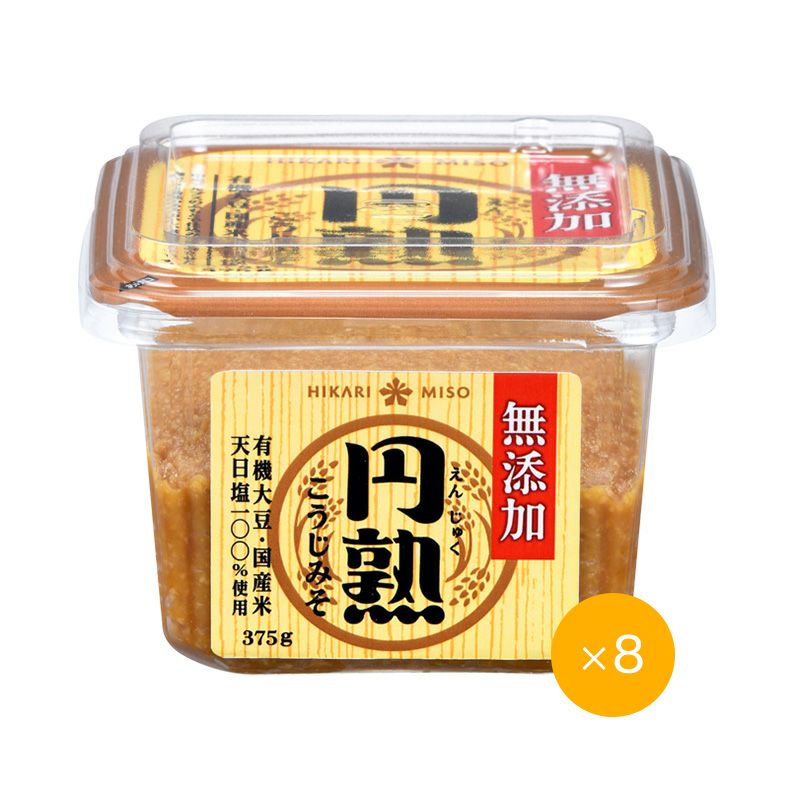 無添加 円熟こうじみそ375g (×8個) | ひかり味噌????公式通販